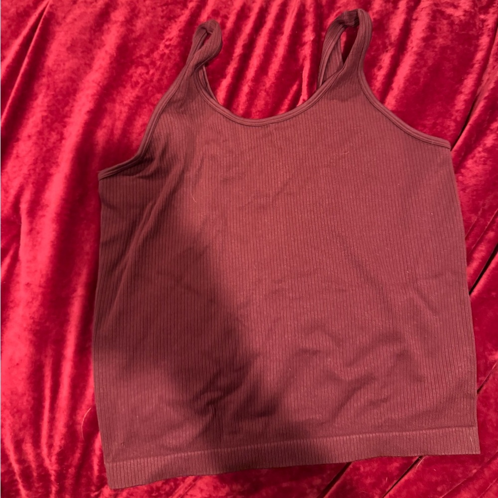 a new day Maroon Tank Top